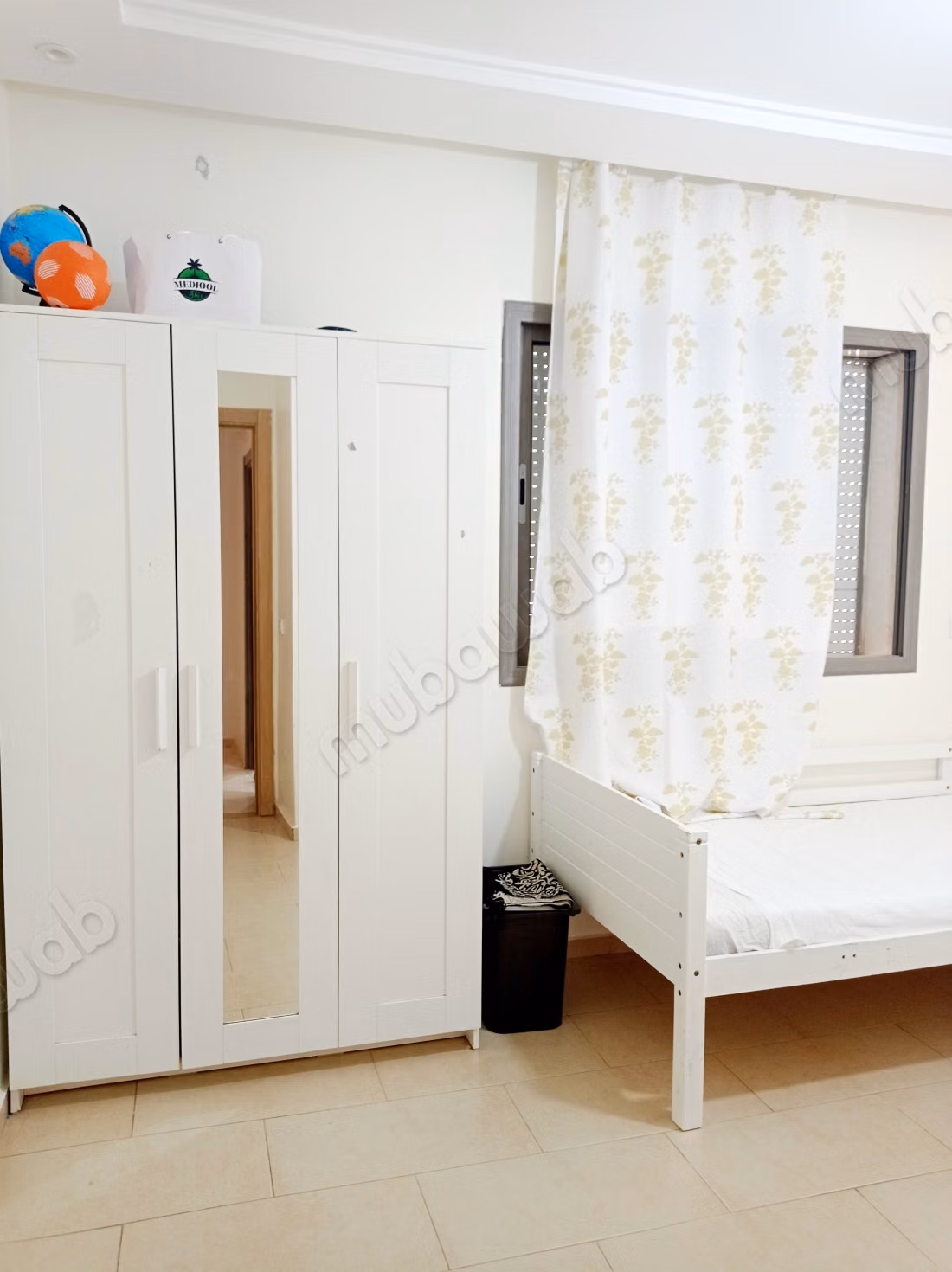 Appartement te huur in El Mansouria. 3 mooie slaapkamers. Gemeubileerd