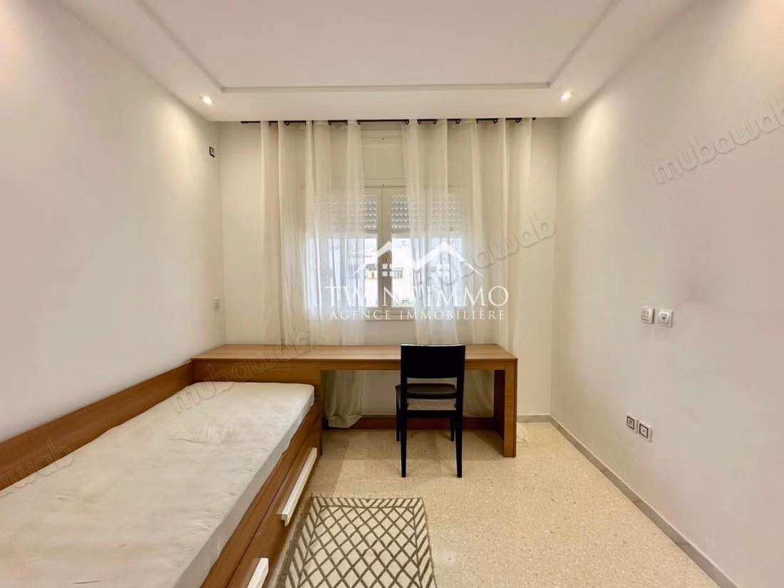 Superb apartment for rent in Ain Zaghouan North. Area of 110 m². Well furnished