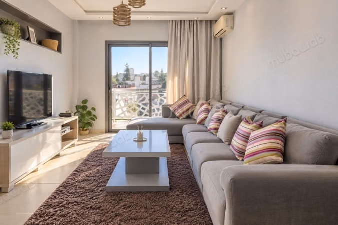 Furnished Apartment Rental 2 Bedrooms with Balcony Hospital District, Casablanca