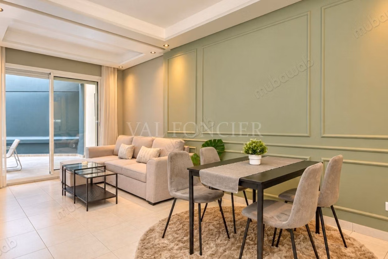 Location Studio moderne meublé avec grande terrasse Ziraoui, Casablanca