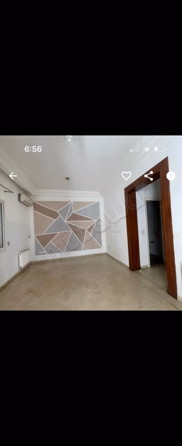 Superb apartment for rent in El Aouina. 1 beautiful bedroom. Well-equipped kitchen