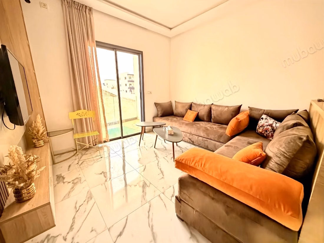 Appartement en bord de mer à Aourir avec piscine