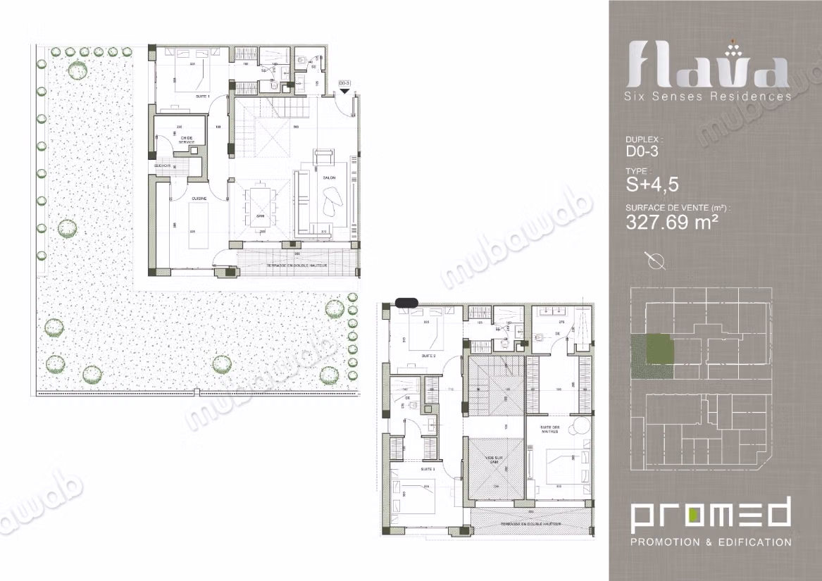 Duplex de Luxe 327m² aux jardins de Carthage D0 3