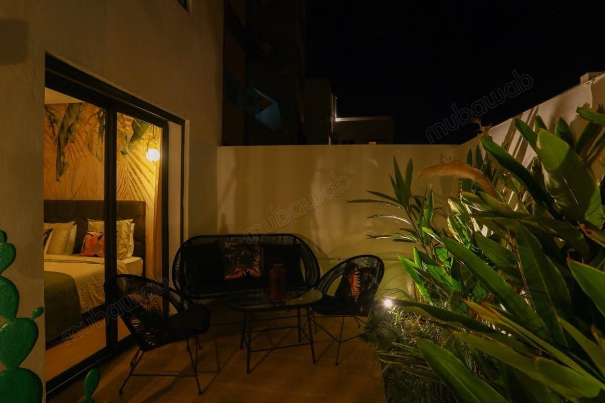 Bel Studio meuble à Quartier Palmier 
avec terrasse