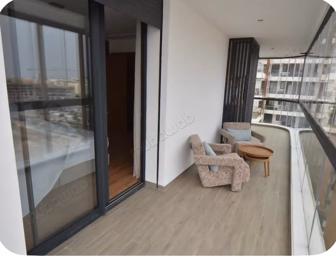 Alquile este apartamento en Casablanca Finance City. Superficie total 65 m². Bien amueblado