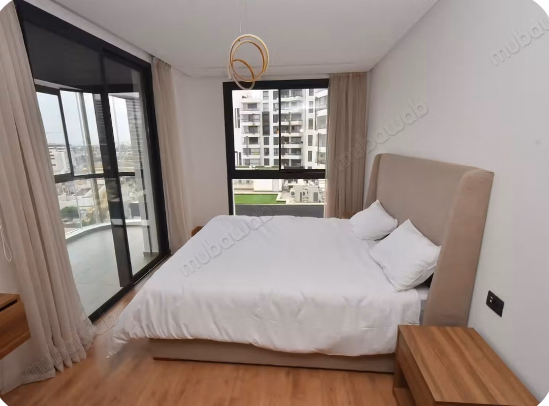 Alquile este apartamento en Casablanca Finance City. Superficie total 65 m². Bien amueblado