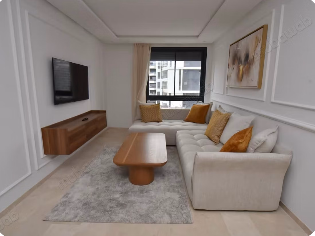 Alquile este apartamento en Casablanca Finance City. Superficie total 65 m². Bien amueblado