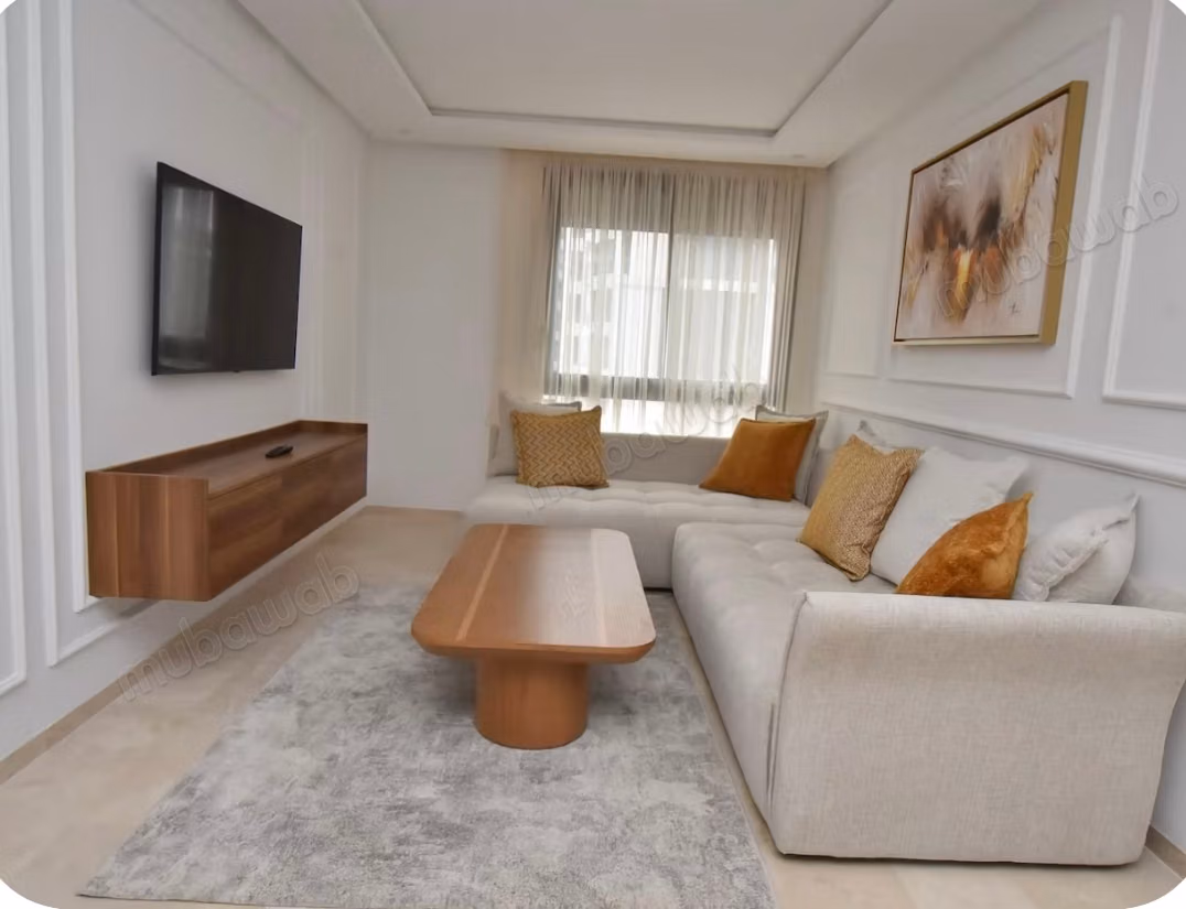 Alquile este apartamento en Casablanca Finance City. Superficie total 65 m². Bien amueblado