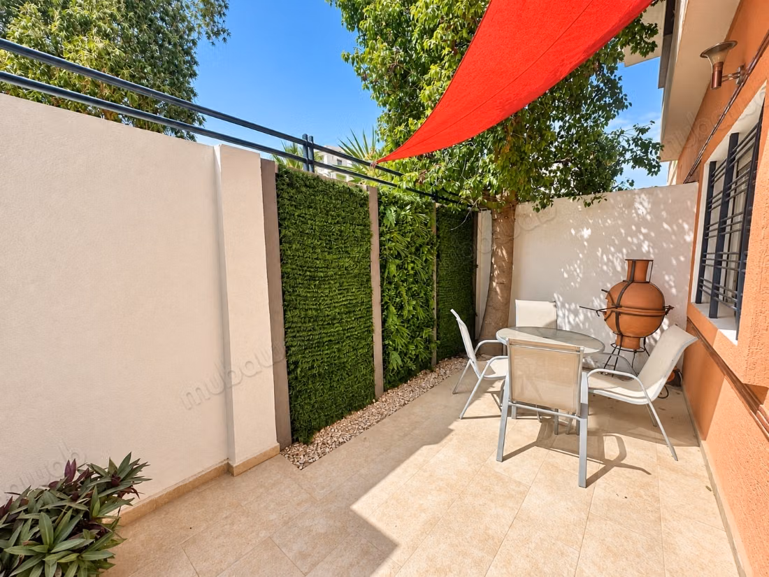 Duplex neuf meublé avec jardin à louer à agadir