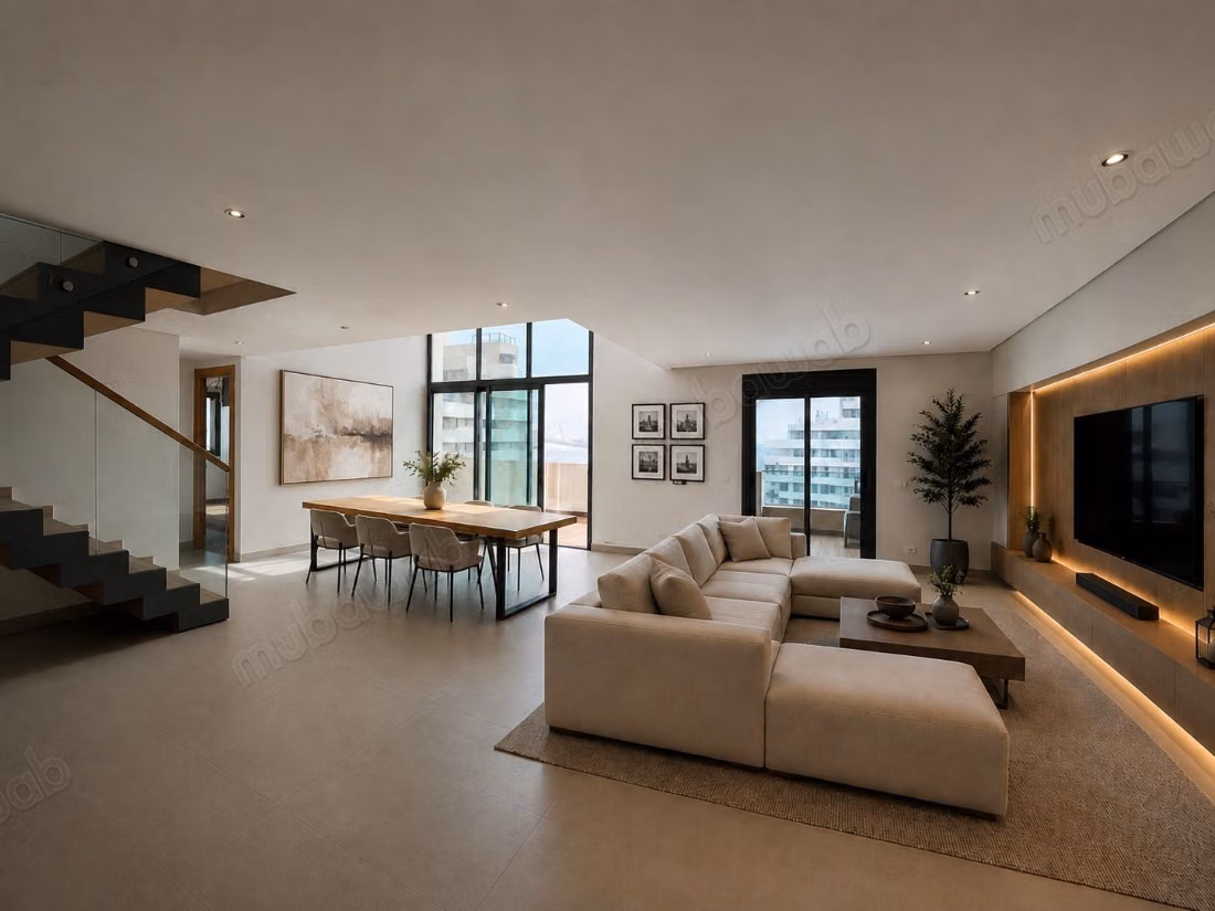 Marina – Penthouse duplex meublé à la location