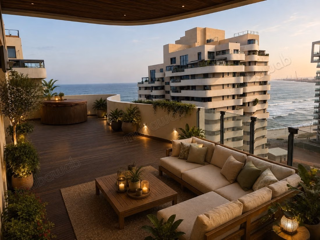 Marina – Penthouse duplex meublé à la location