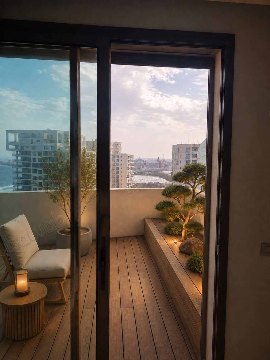 Marina – Penthouse duplex meublé à la location