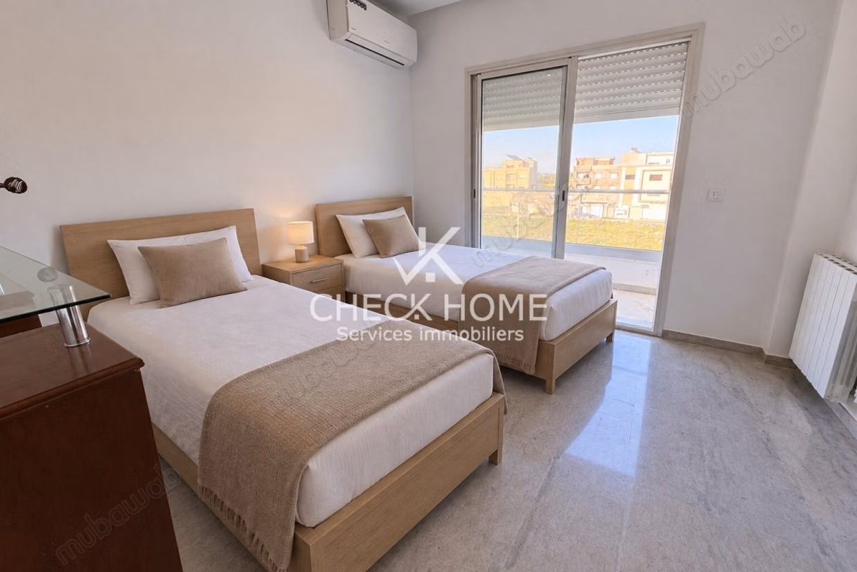 Location jusqu'à juin Appartement S2 à lido Nabeul