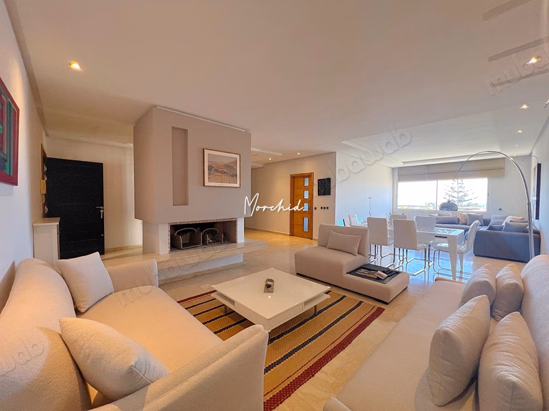 Ain diab, casablanca appartement meuble Vue mer