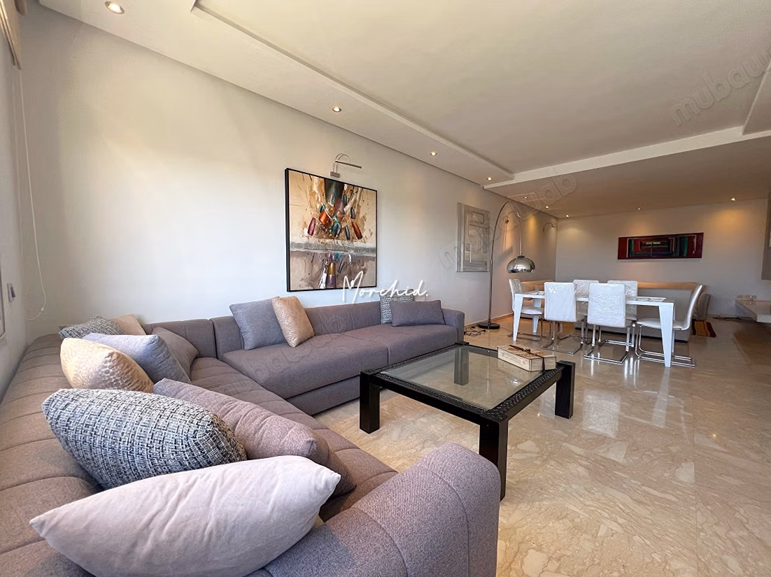 Ain diab, casablanca appartement meuble Vue mer