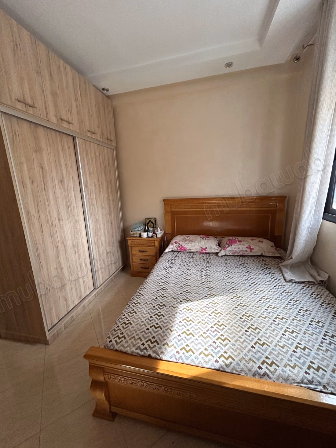 Rent this apartment in Aïn Sebaâ. 
2 lovely rooms. 
Well furnished