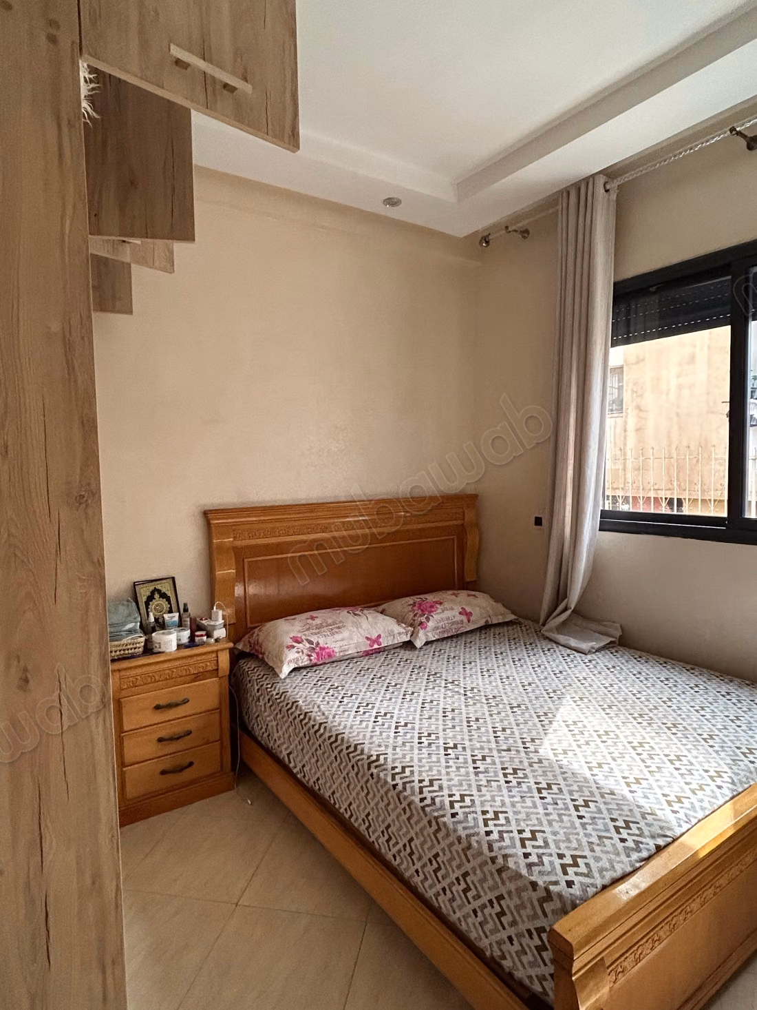 Rent this apartment in Aïn Sebaâ. 
2 lovely rooms. 
Well furnished