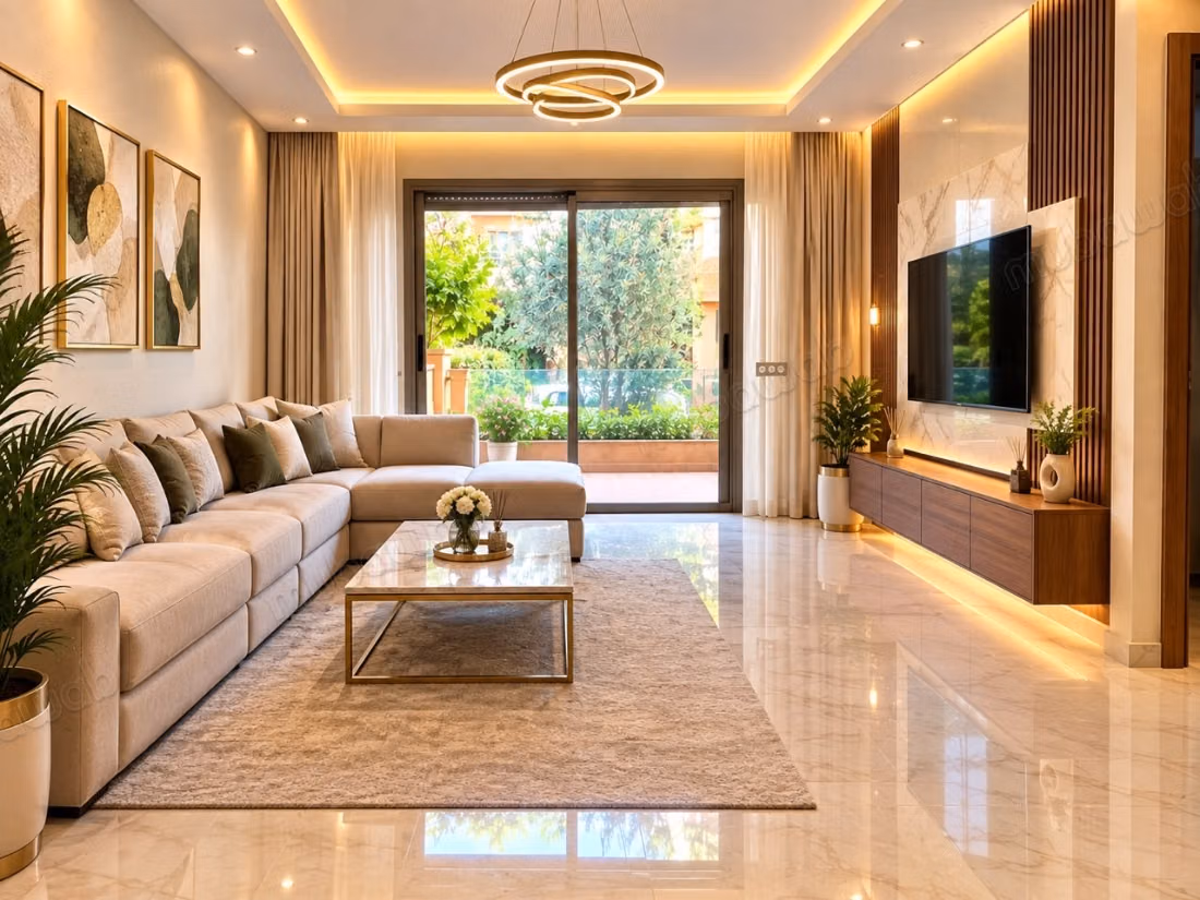 Vente d'un Appartement à Agdal. Superficie totale 94 m². Meublé