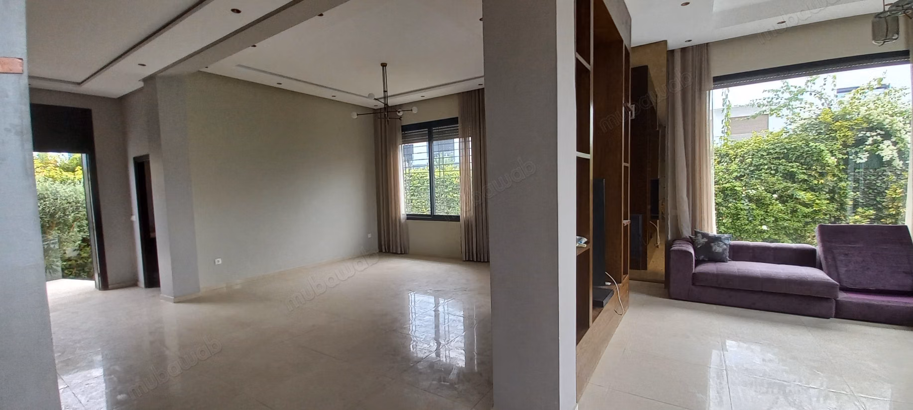 Superbe villa à louer à Dar Bouazza. 4 chambres. Vide. Possible de la Meublée