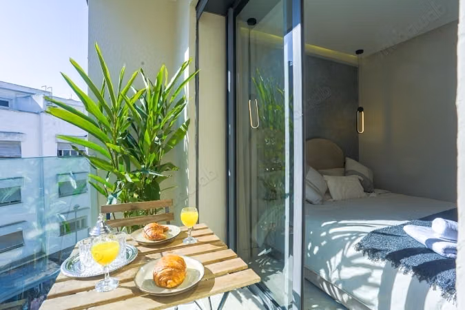 Appartamento in affitto a Maârif. Superficie di 50 m². Porta blindata e residenza sicura