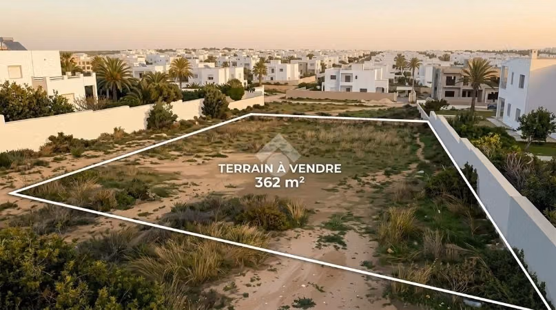 A VENDRE Terrain de 362m² à Rades