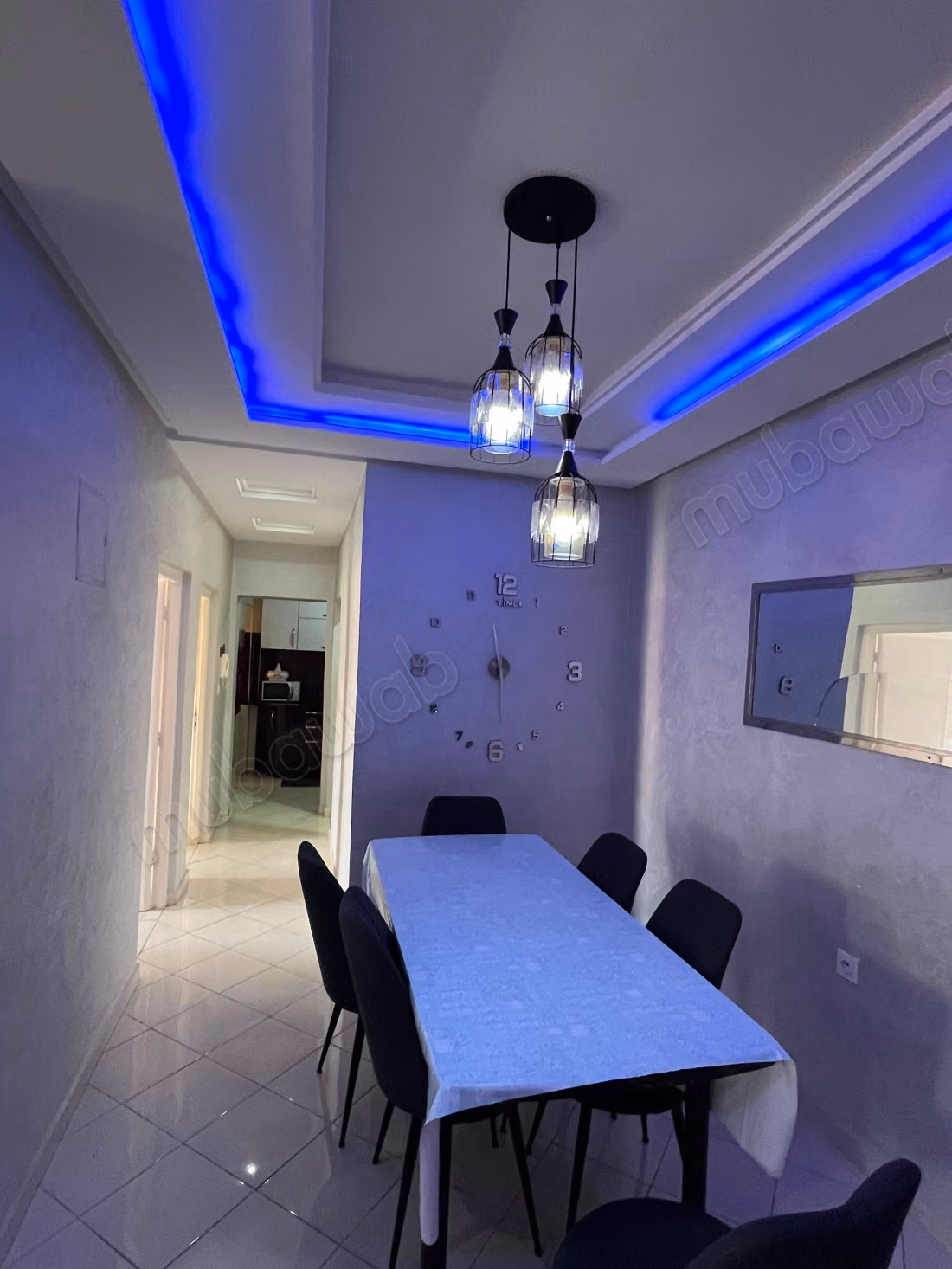 Appartement de vacances à louer à Hay Salam. 2 chambres. Salon Marocain, sécurité