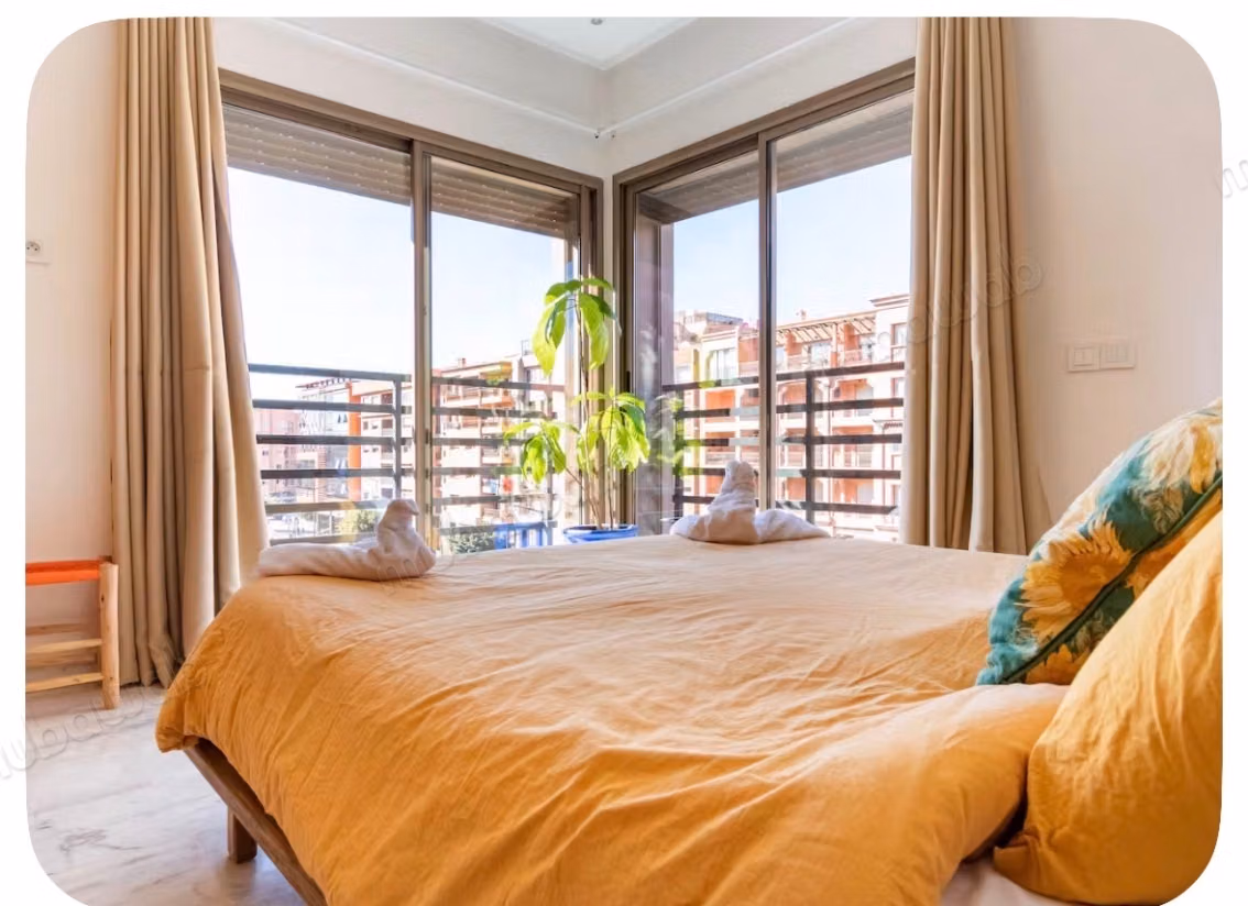 Location d'un appartement à Guéliz. Superficie 50 m². Meublé