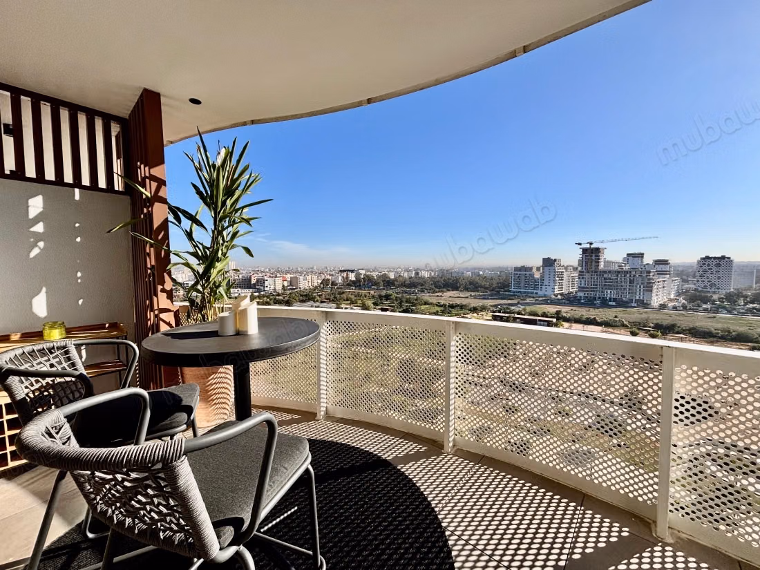 Appartement deux chambres meuble avec vue sur parc