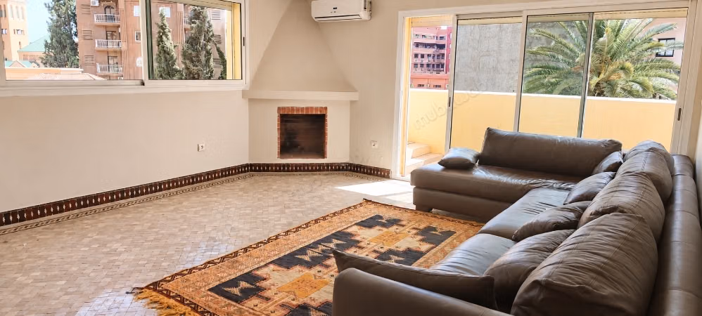 1-slaapkamer appartement met balkon te huur in Guéliz