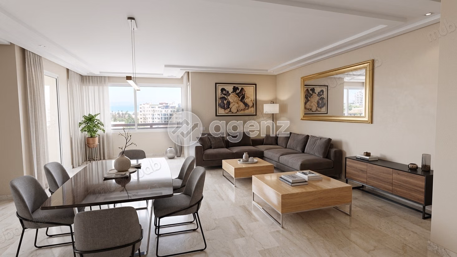 Appartement à vendre 155 m², 3 chambres 
Bourgogne Ouest 
Casablanca