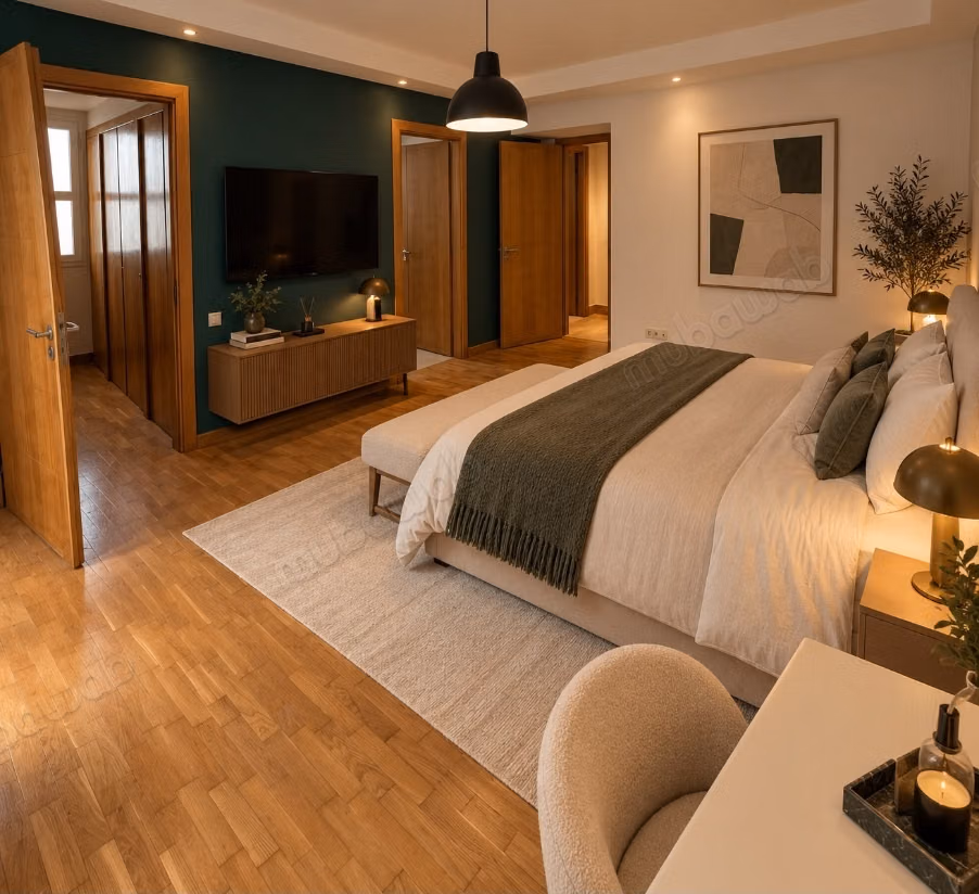 Bellissimo appartamento con 4 camere in affitto VUOTO o ARREDATO nel Triangolo d'Oro. Superficie totale di 262 m². Residenza sicura