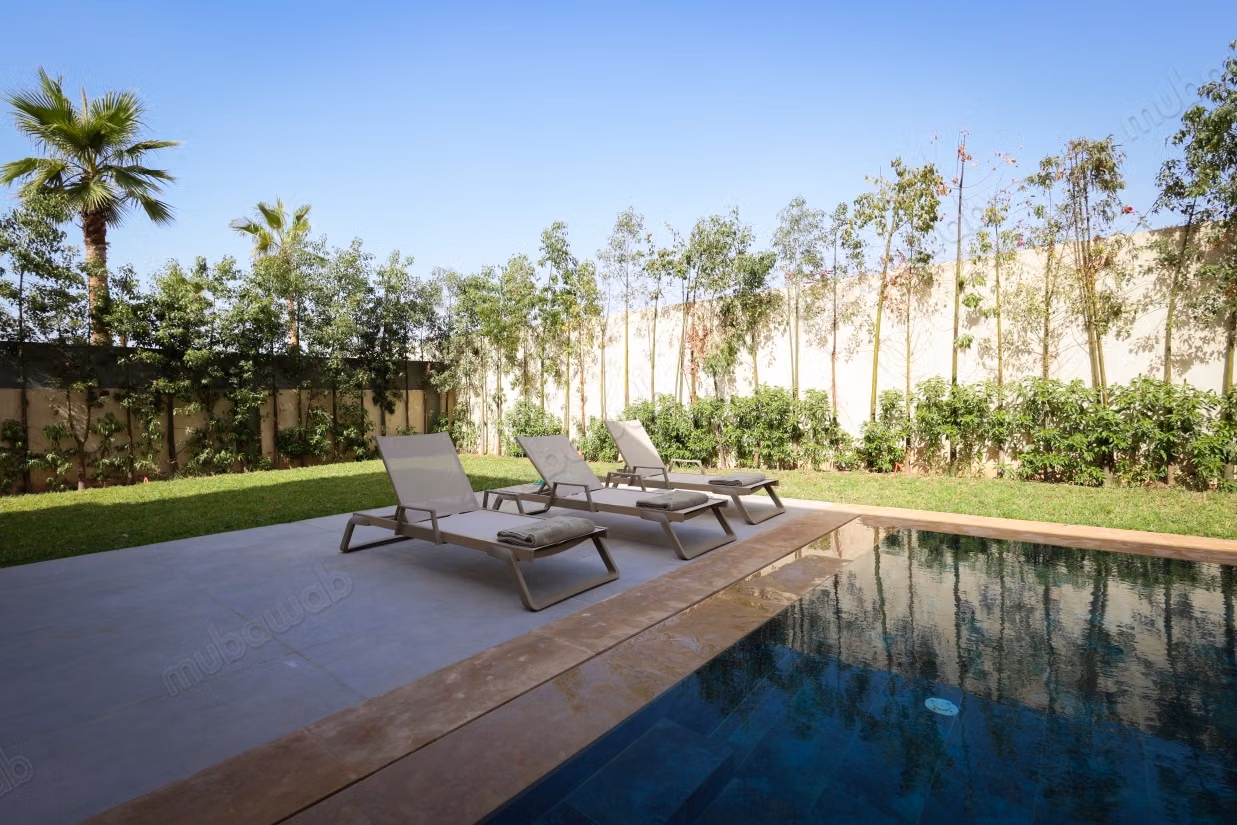 Belle villa grand jardin piscine km7 Rte ourika