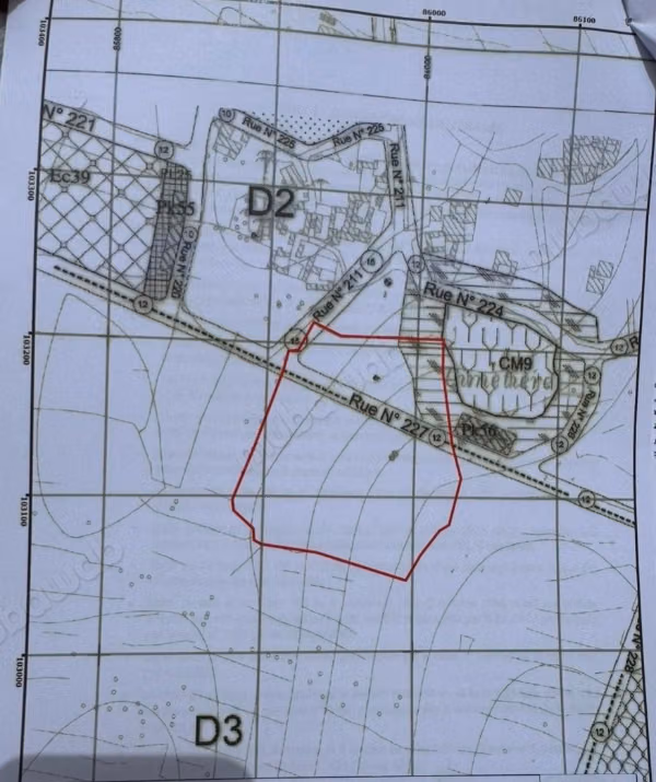 Terrain à la vente à Ghazoua.
Surface de 18400 m²