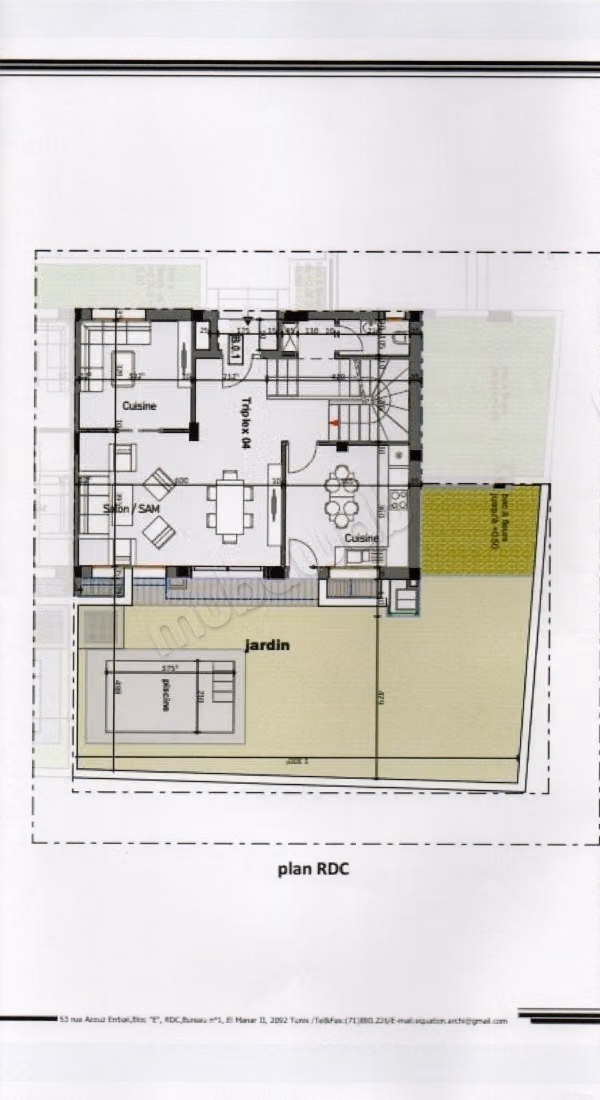 In vendita triplex da sviluppatore ad Ain Zaghouan Nord