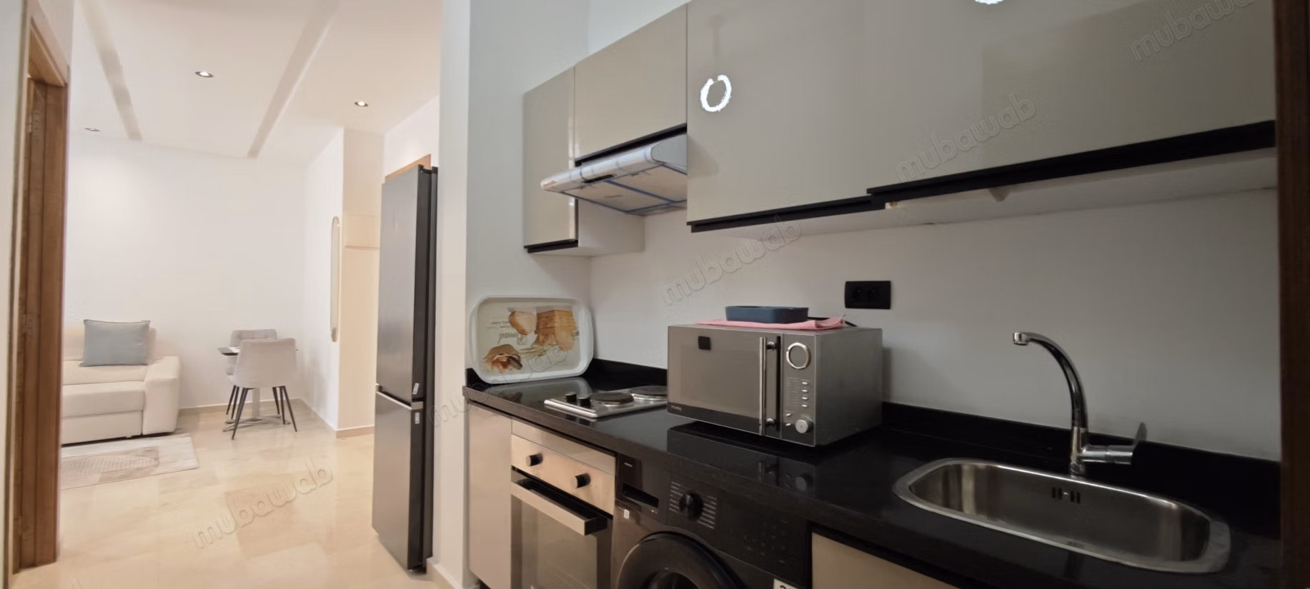 Rent this apartment in Quartier du Parc. Area 55 m². Well-furnished