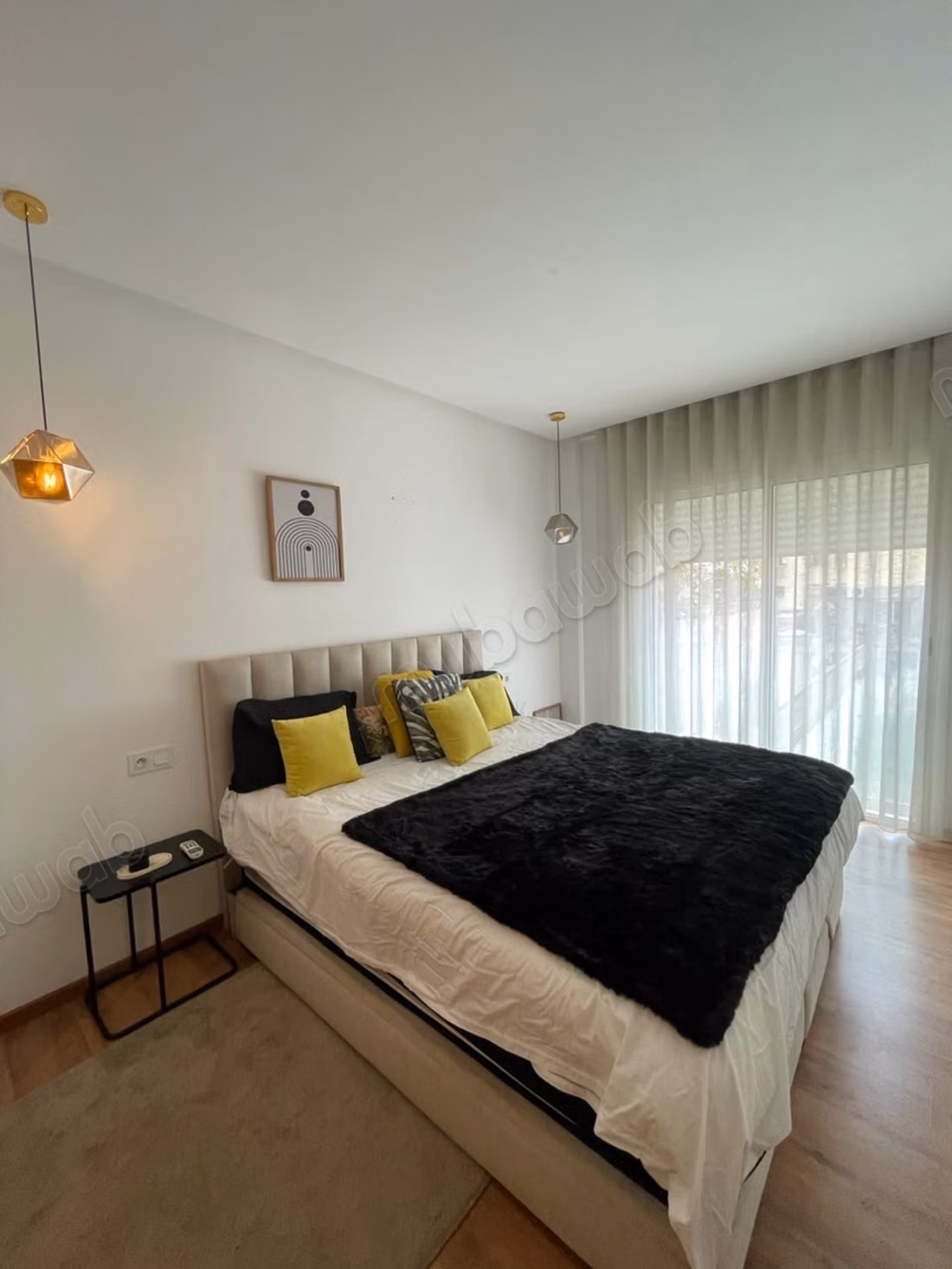 Appartement en location à Maârif Extension. 
Superficie 55 m². 
Meublé