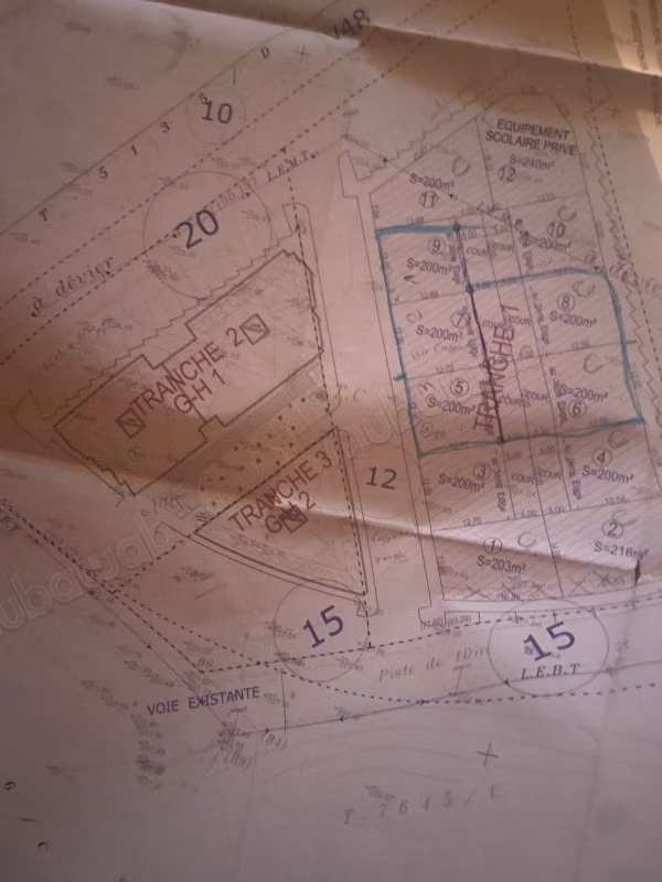 Land for sale in Berrechid. Area 200 m²