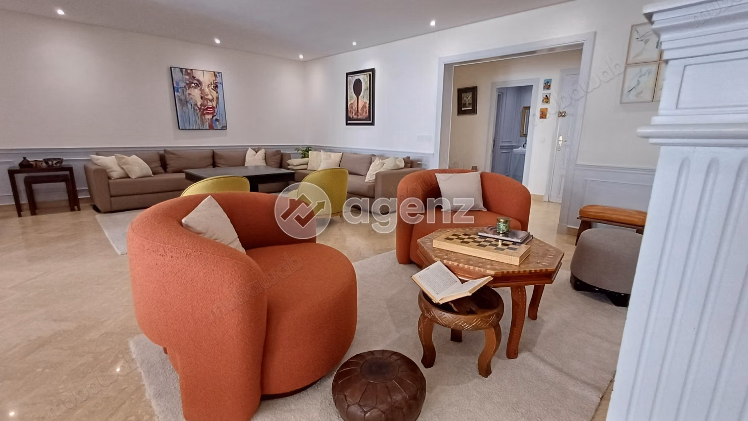 Appartement à louer 198 m², 3 chambres Racine Casablanca