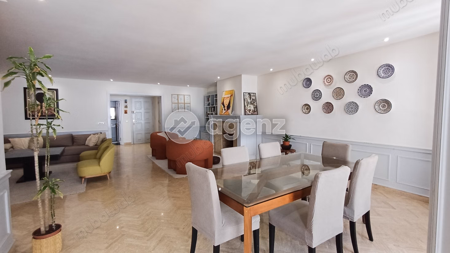 Appartement à louer 198 m², 3 chambres Racine Casablanca