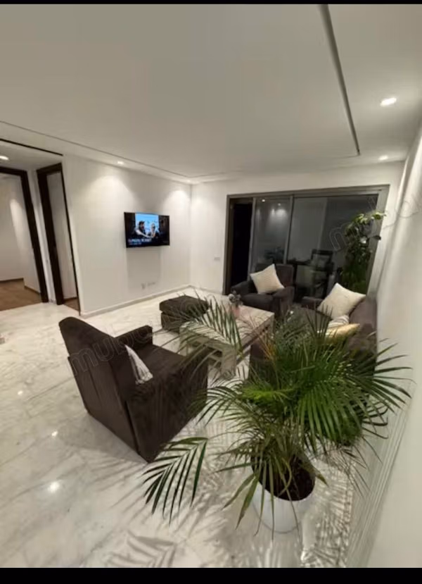 Louez cet appartement à Casablanca Finance City. 3 grandes pièces. Meublé