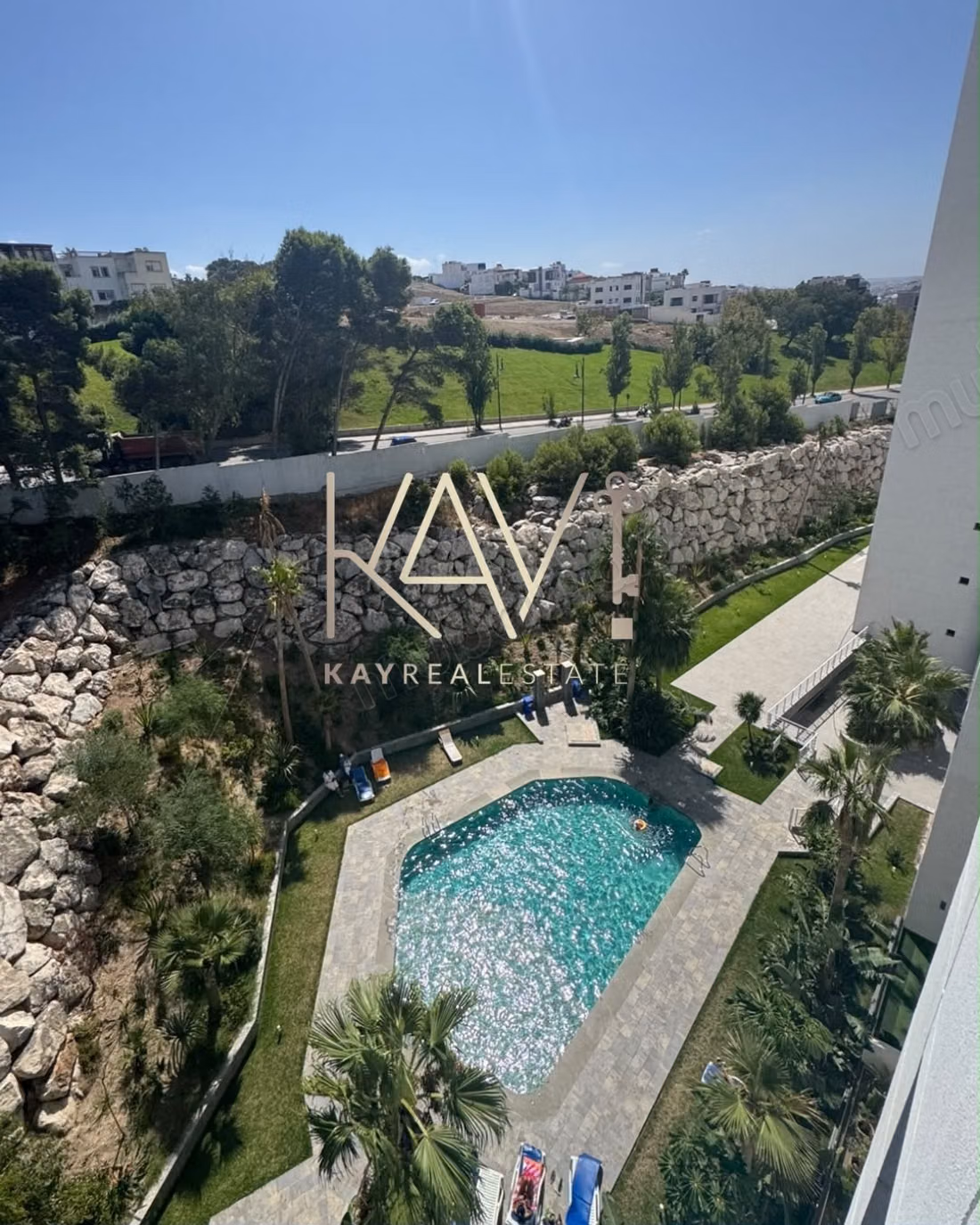 Appartement à louer avec vue mer & piscine – malabata, tanger