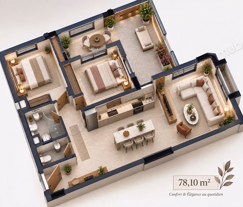 Appartement a vendre agadir abattoir — 3
