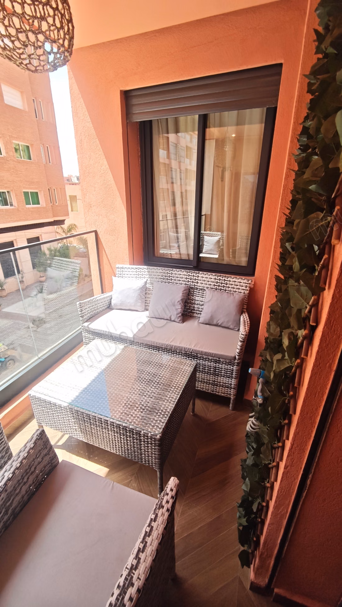Appartement à louer à Guéliz. Surface totale 50 m². Bien meublé