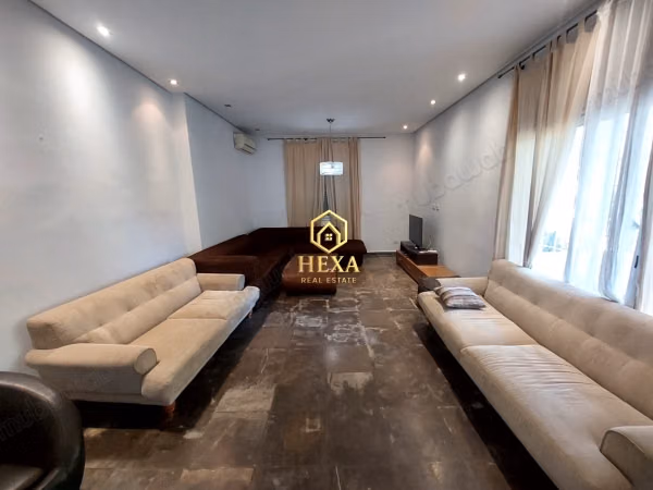 Rez de chaussée S3 meublé avec piscine à Carthage