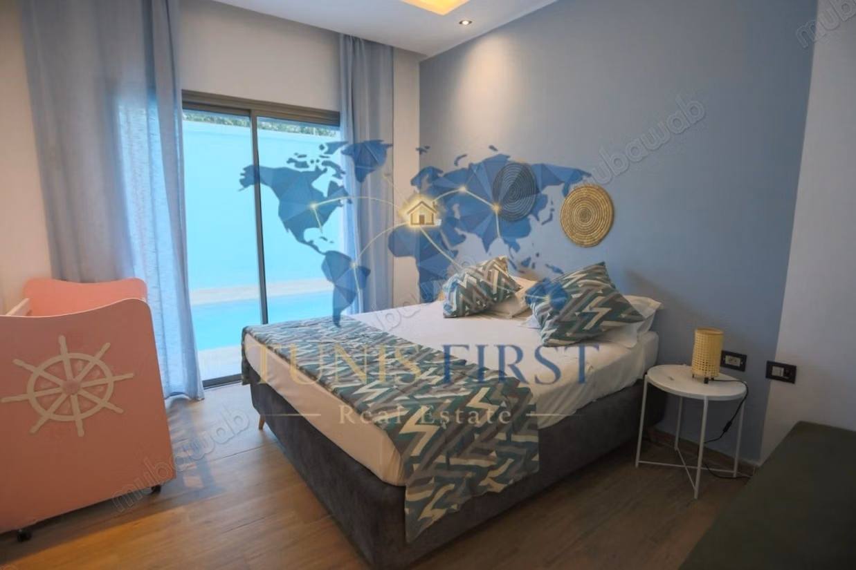 For rent ground floor of furnished villa in Carthage