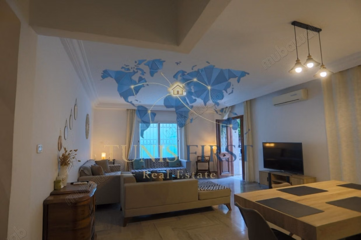 For rent ground floor of furnished villa in Carthage