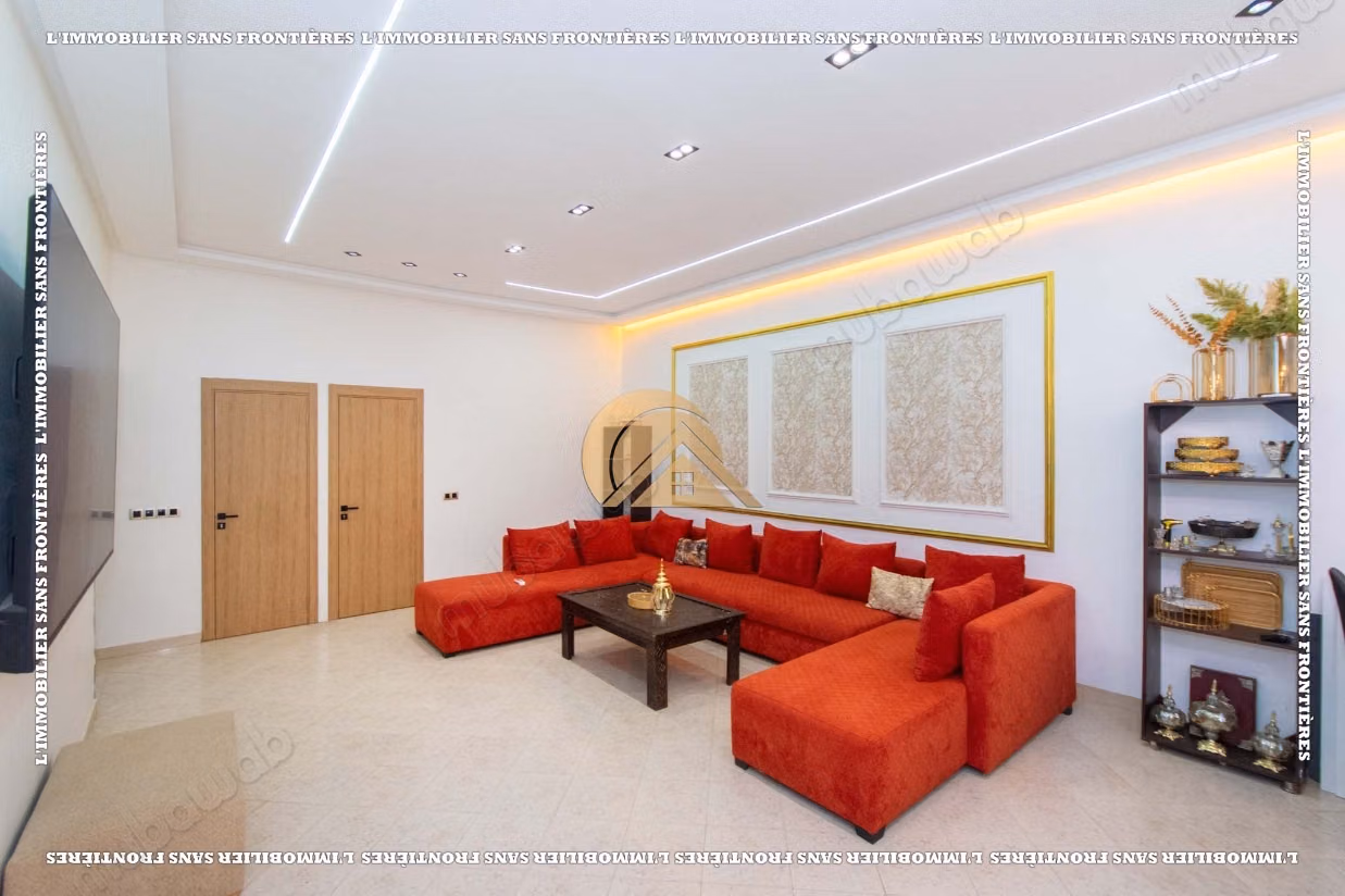 Appartement de 236 m² à louer à Mabrouka – 3 chambres dont une suite, grande terrasse et parking en sous sol