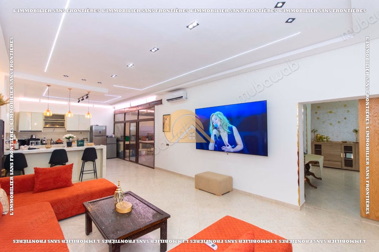 Appartement de 236 m² à louer à Mabrouka – 3 chambres dont une suite, grande terrasse et parking en sous sol