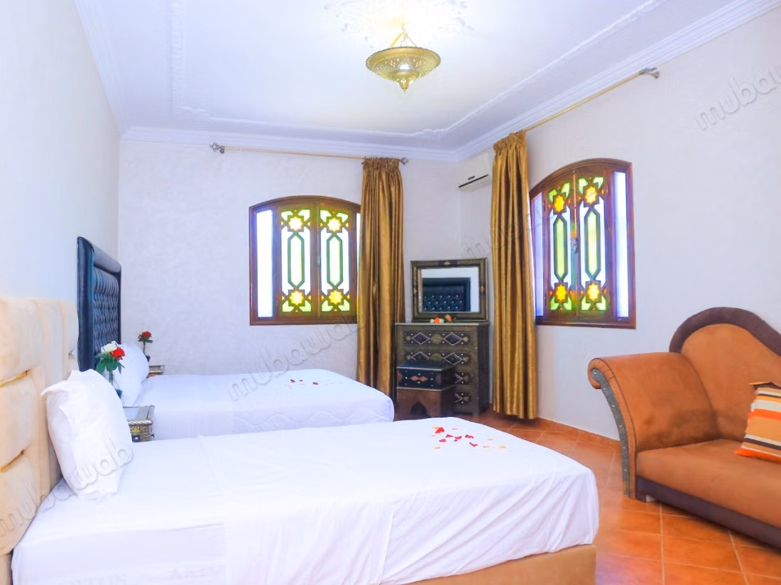 Superbe villa à louer à Route d'Agadir 
Essaouira. 8 chambres. Bien meublé