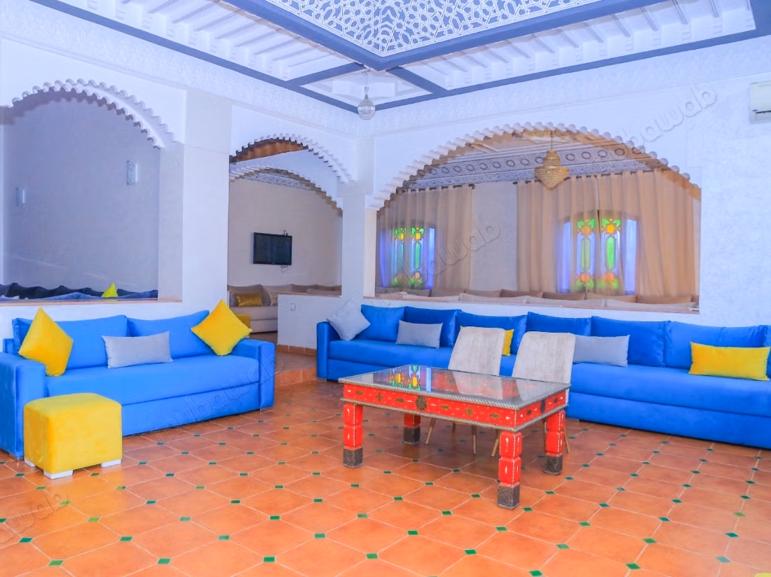 Superbe villa à louer à Route d'Agadir 
Essaouira. 8 chambres. Bien meublé